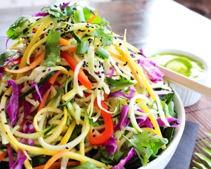 Moreish Pad Thai Salad with Zucchini noodles