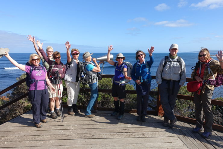 Group of walkers on the cape to cape track