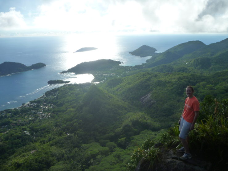 Hiking Morne Blanc, Mahe Seychelles