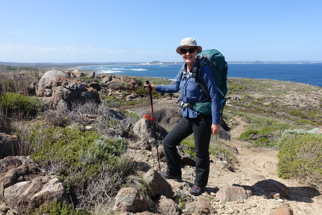 Sarah Hiking becoming an Inspiration Outdoors guide