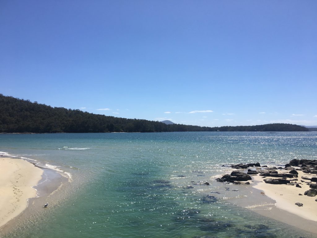 Clear waters at Cockle Creek, Tasmania