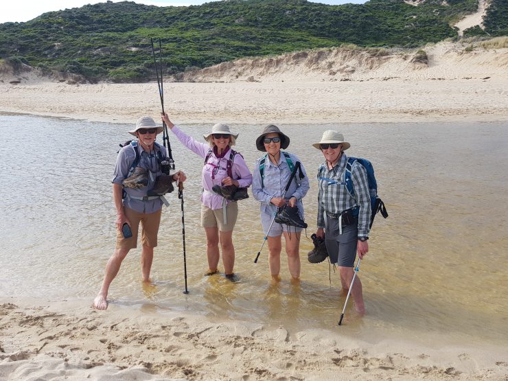 Watch out for river crossing on the Cape to Cape track