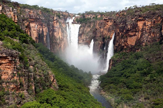 Jim Jim Falls on the Arnhem Land escarpment in the wet season. Image credit: David Hancock
